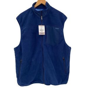 Coast Fireside Fleece Full Zip‎ Vest Blue Men’s XL NWT